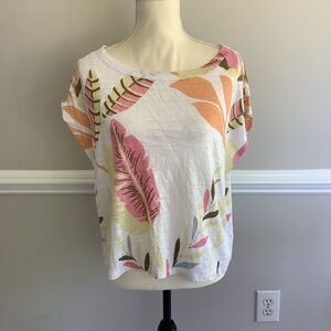 Cynthia Rowley NWT Floral Linen Top Medium